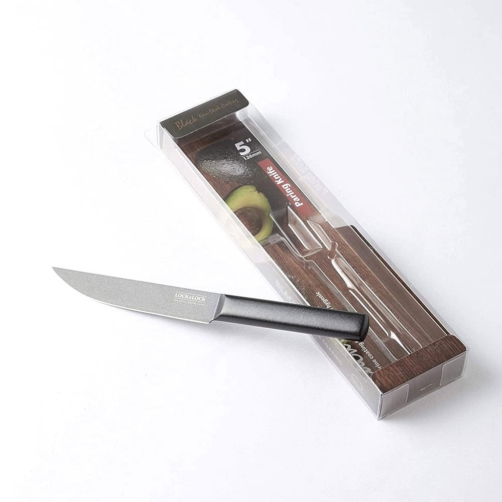 Dao Nhà Bếp Paring Knife Dài 228 mm, Bằng Thép Không Gỉ - Màu Đen -  LocknLock - CKK314